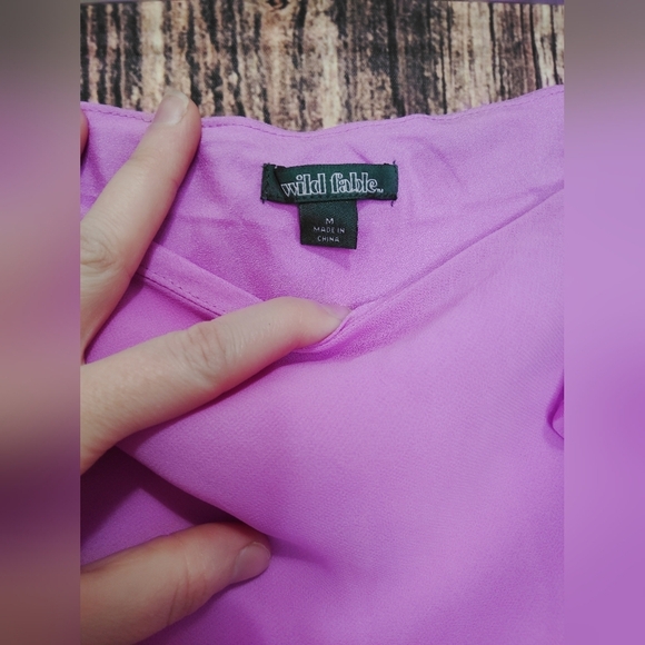 Wild Fable Elegant Pink Ruffle Skirt NWT Size Medium - Picture 4 of 5